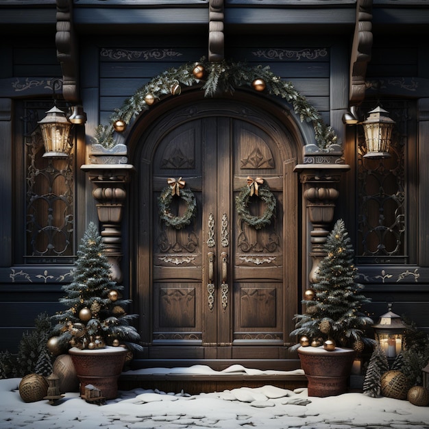 Photo christmas door