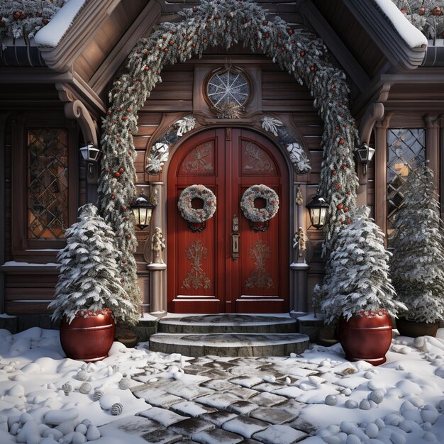 Photo christmas door