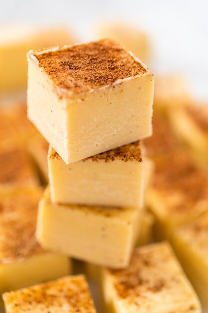 Christmas Eggnog fudge