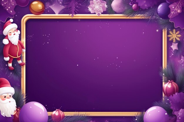 Christmas element background with copy space in purple color