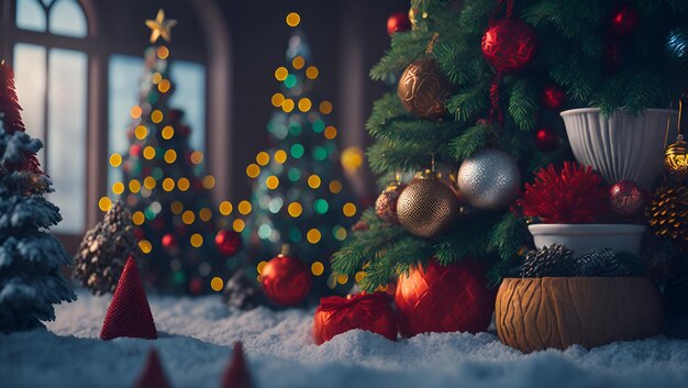 Photo christmas element background