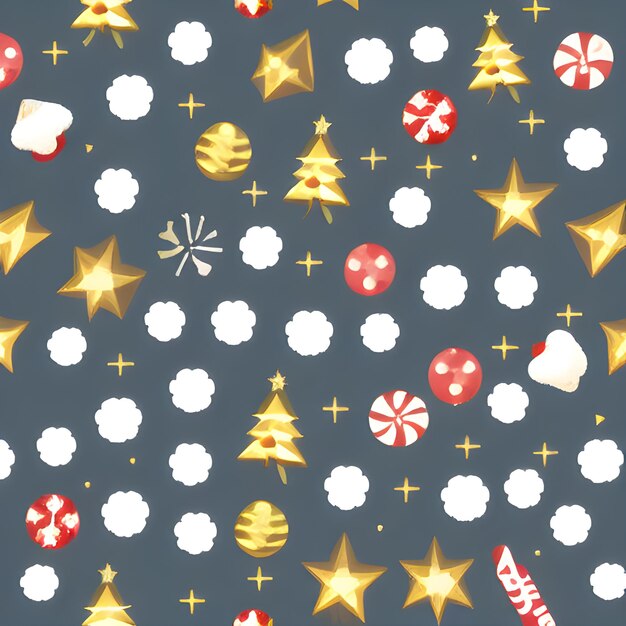 크리스마스 요소 패턴 원활한 임의 요소 빈티지 디자인 벽지