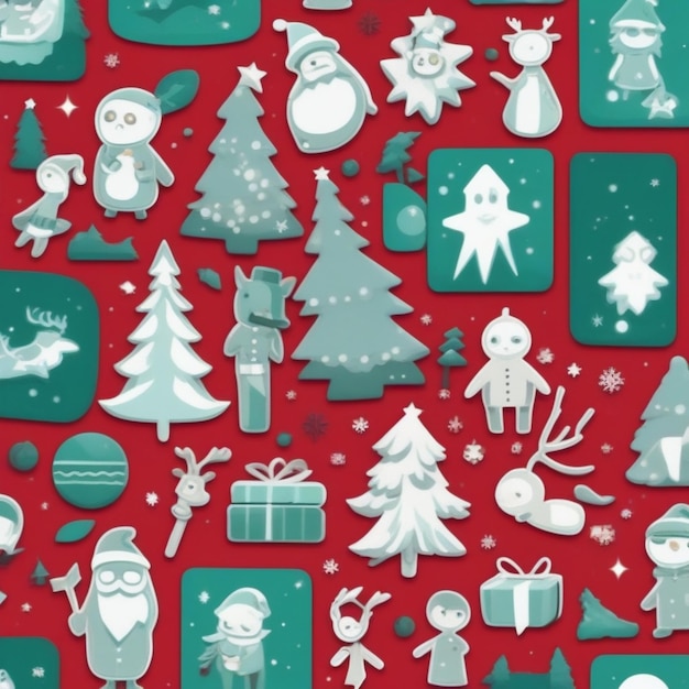 Photo christmas elements and background and banner
