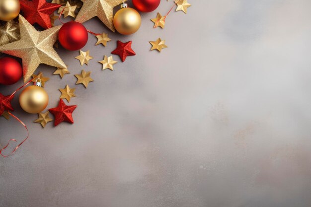 Christmas elements background with copy space