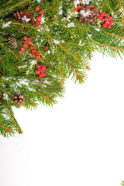 Foto sfondio della vigilia di natale isolato su sfondo bianco