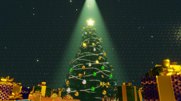 Christmas Festival Background for advertising in festival and celebrate scene.