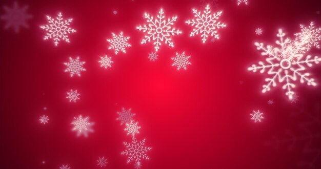 Christmas festive bright New Year background made of white glowing winter beautiful