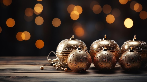 Christmas festive decor still life on wooden background