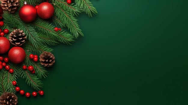 Christmas fir branch background