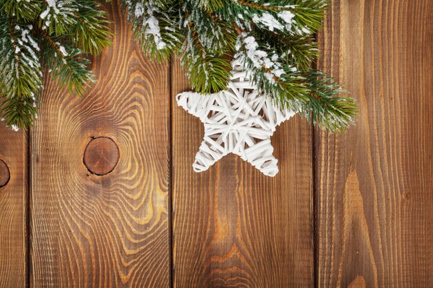 Christmas fir tree and star shape decor