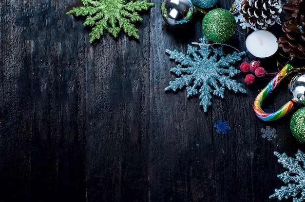 クリスマスの木、装飾、木製、板
