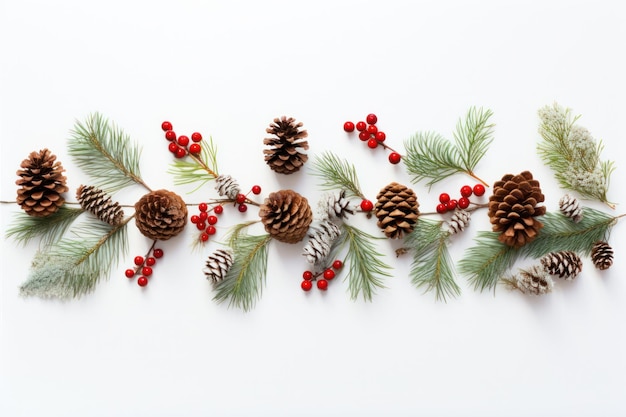 Christmas fir with berries