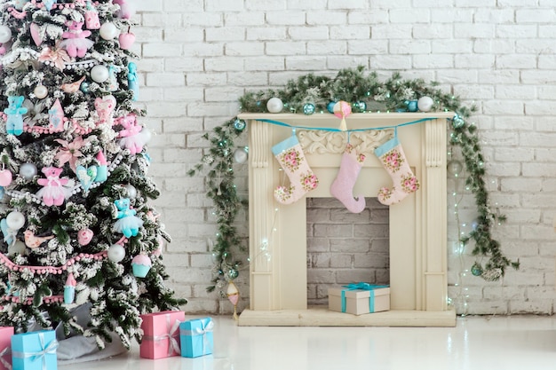 Christmas fireplace