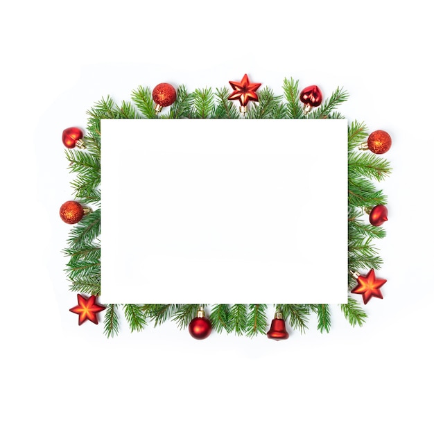 Foto natale piattamente copyspace.