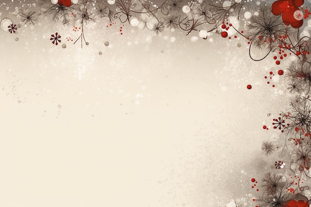  ⁇ 색 바탕에 풍선과 눈송이가 있는 크리스마스 프레임