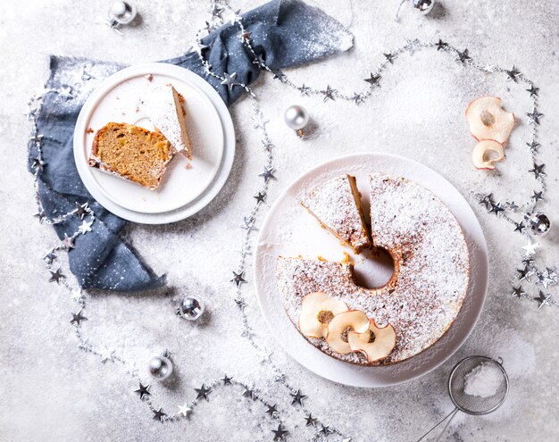 Torta di frutta di natale