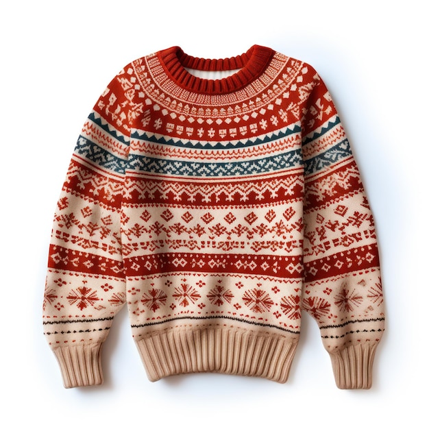 christmas funny sweater isolated