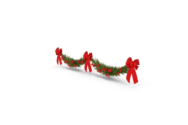 Christmas Garland with Bows