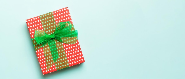 Christmas gift box. Happy New Year concept.