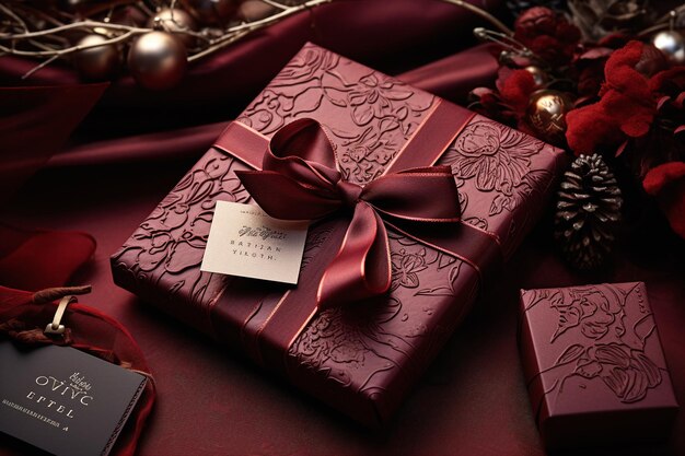 Фото Рождественская коробка для подарков