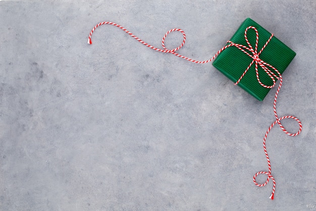 Christmas gift boxes on pastel background