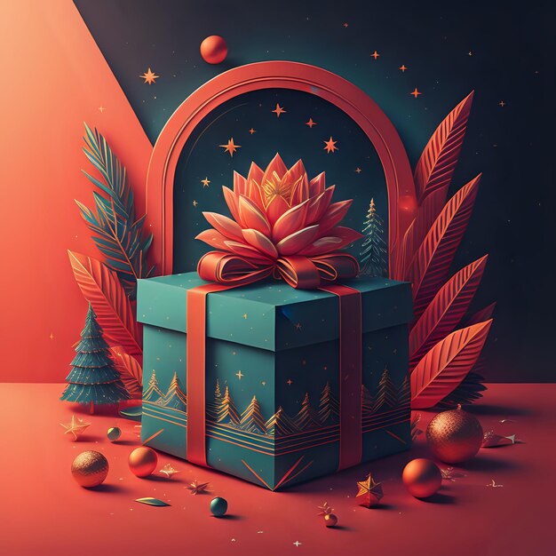 Christmas gift design image