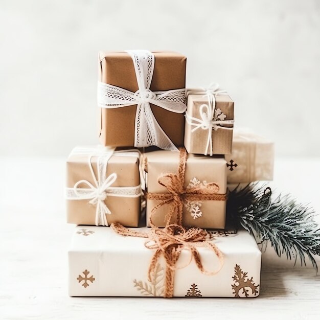 크리스마스 선물 크리스마스 또는 선물 상자 물건은 겨울에 휴일 분위기 배경 메리 크리스마스