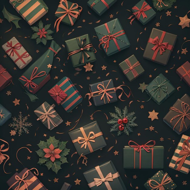 Photo christmas gifts by ai