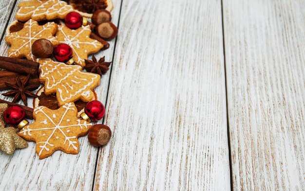 Christmas ginger and honey cookies