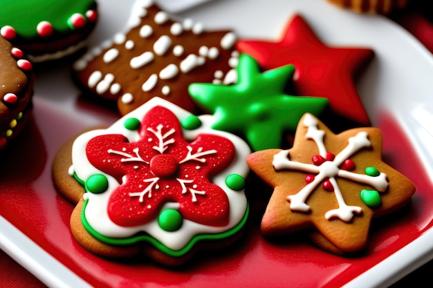 Christmas gingerbread cookies