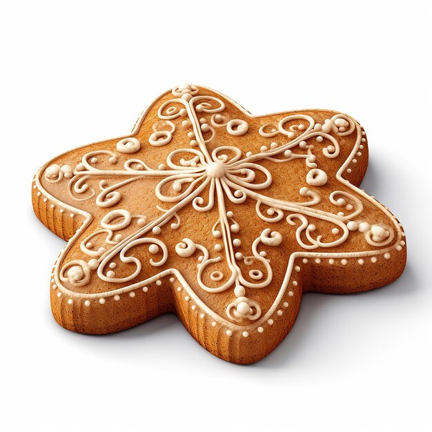 Christmas Gingerbread with white plain background