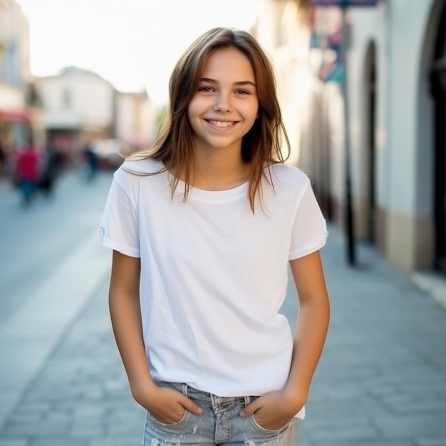 Photo a christmas girl