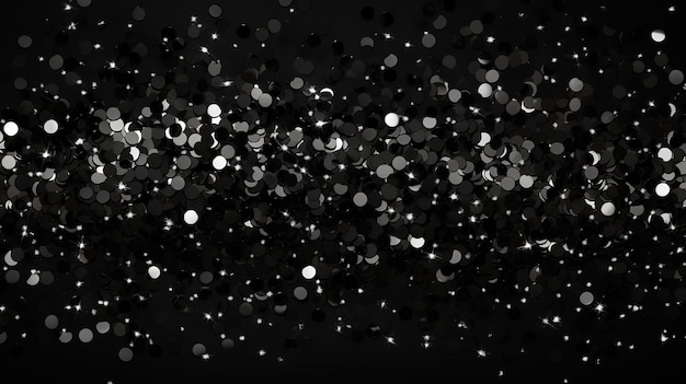 Photo christmas glamour luxury pattern black christmas and glitter diamond background generative ai