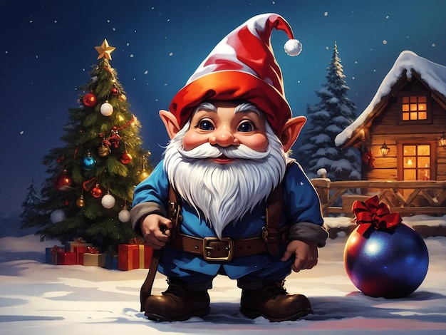 Christmas gnome Generative AI