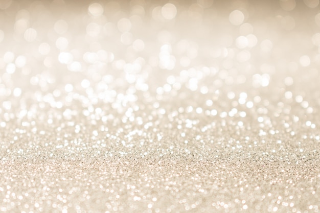 Christmas gold glitter vintage lights background.