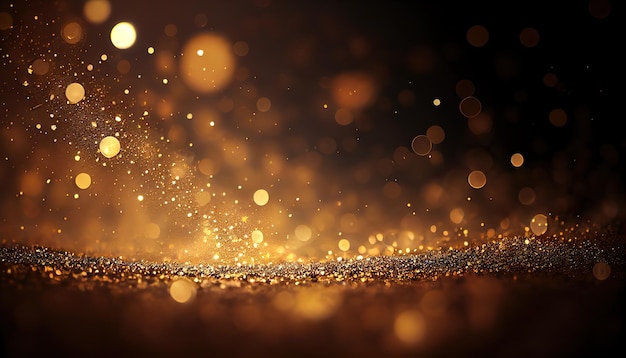 Christmas golden luxury glitter background