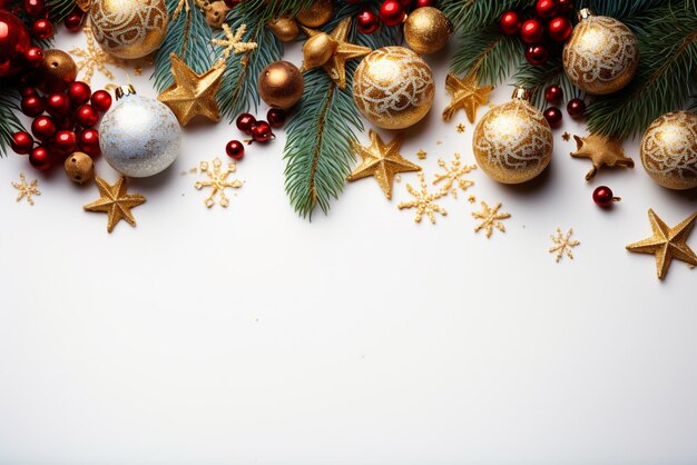 Christmas greeting card or Christmas decorations background