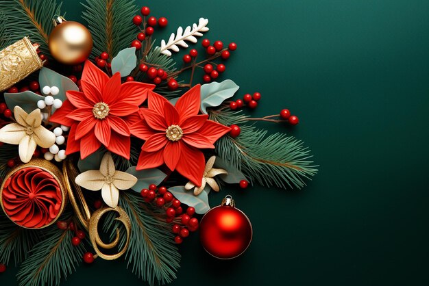 Christmas greeting card or Christmas decorations background