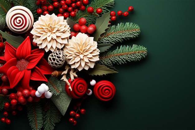 Christmas greeting card or Christmas decorations background