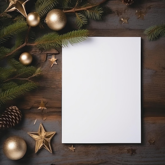 Christmas greeting card template