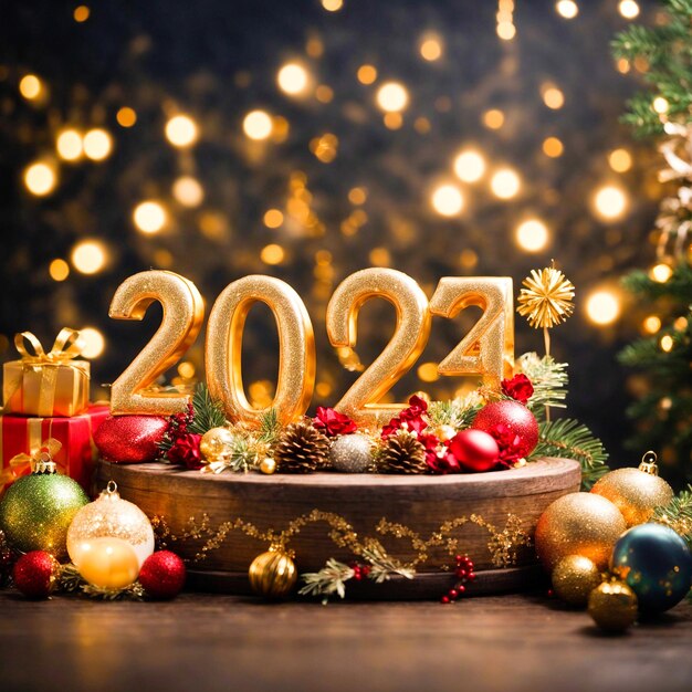 Premium AI Image | Christmas Happy New Year 2024