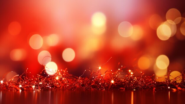 Christmas and happy new year background red generative ai