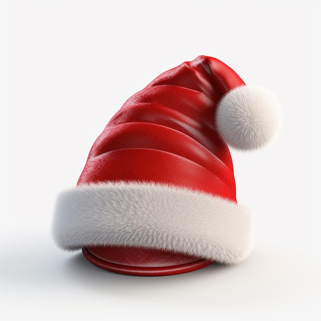 christmas hat on white background