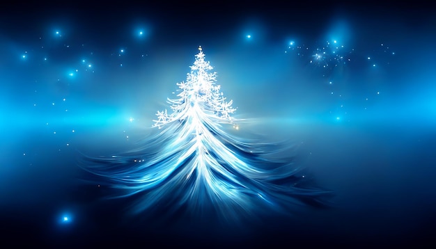 Christmas HD Blue Sky Wallpaper Beautiful artwork seasonal illustration and copy space background