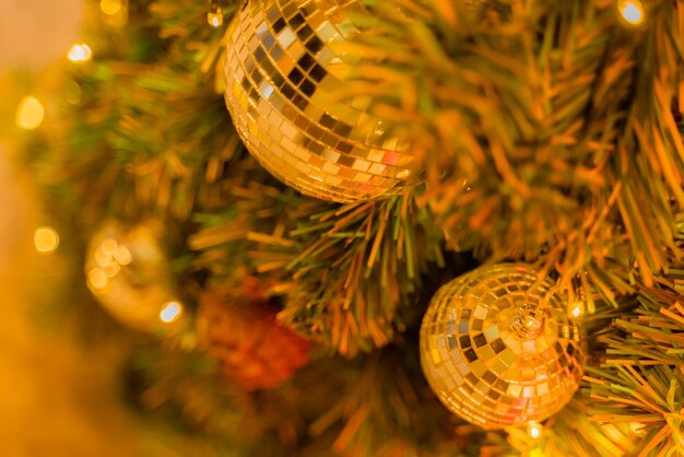 Christmas holiday abstract background, festive decoration with winter light shiny celebration