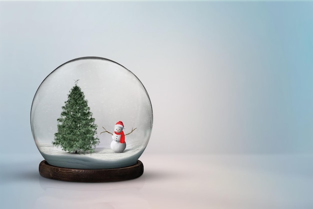 雪だるまのクリスマス休日の背景シンプルな白の背景にクリスマスと雪だるま