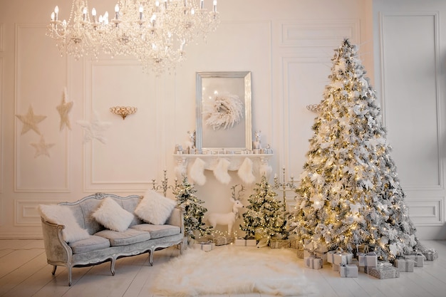 Christmas holiday living room decor