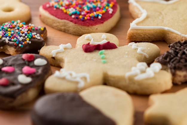 Christmas homemade gingerbread cookies