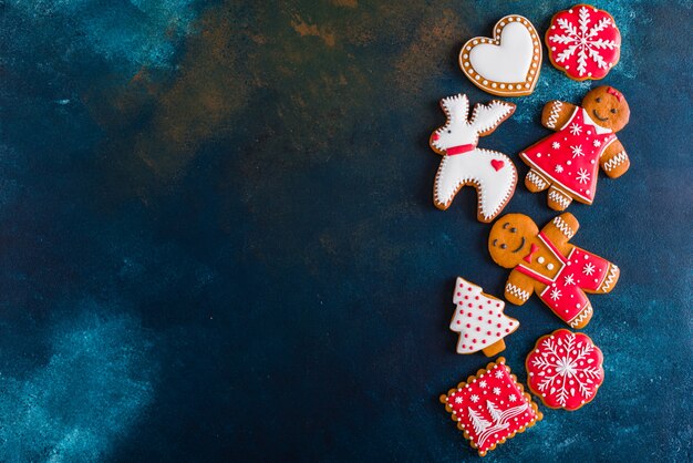 Christmas homemade gingerbread cookies 