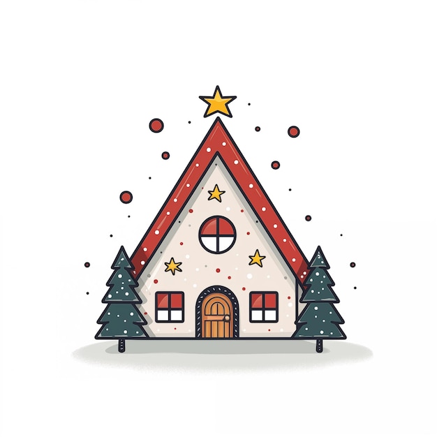 Christmas House Illustration